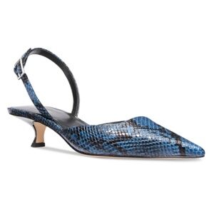 Michael Kors Women's Luna Slingback Kitten-Heel Pumps - Chambray